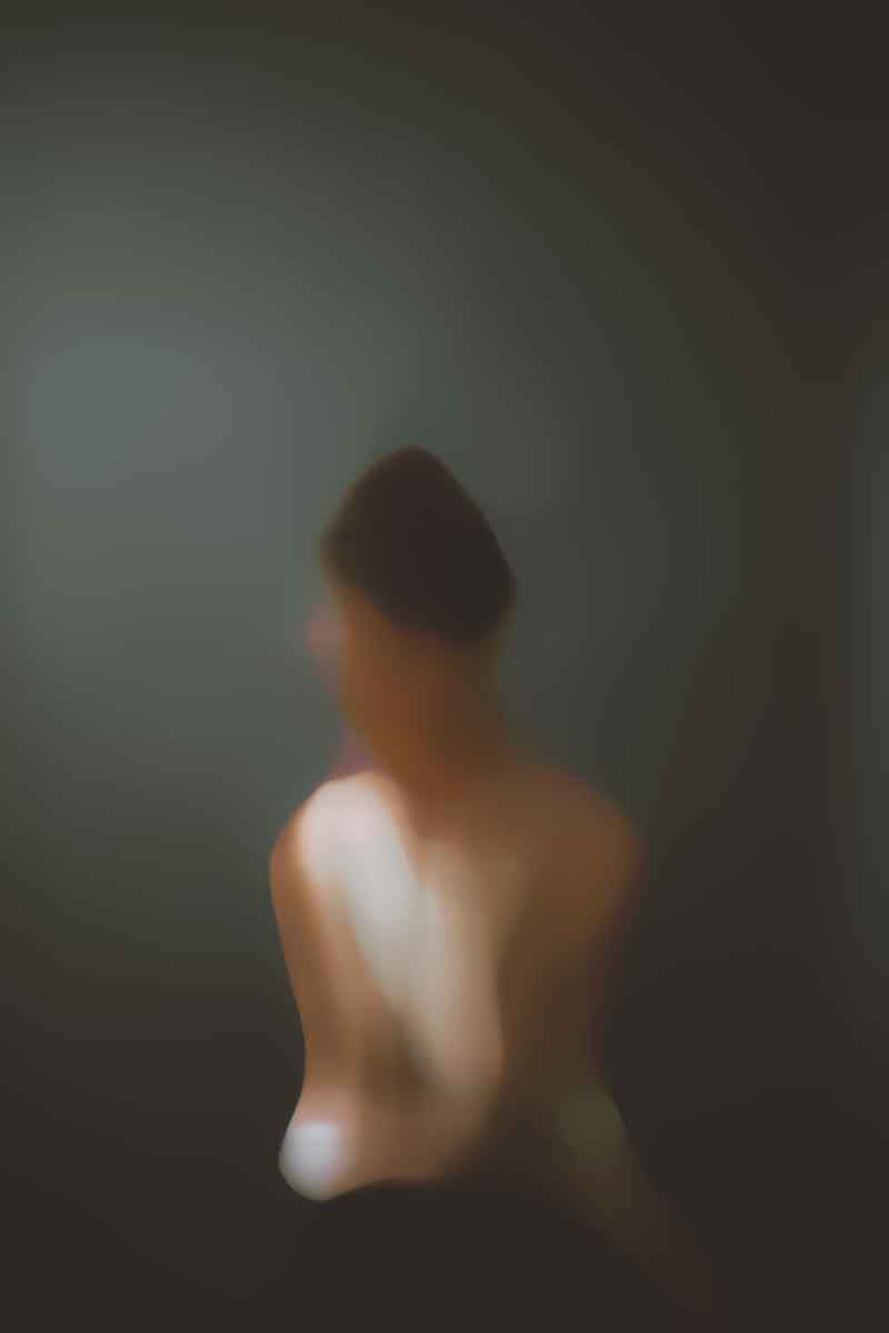 Luna, portrett, trykk, abstrakt