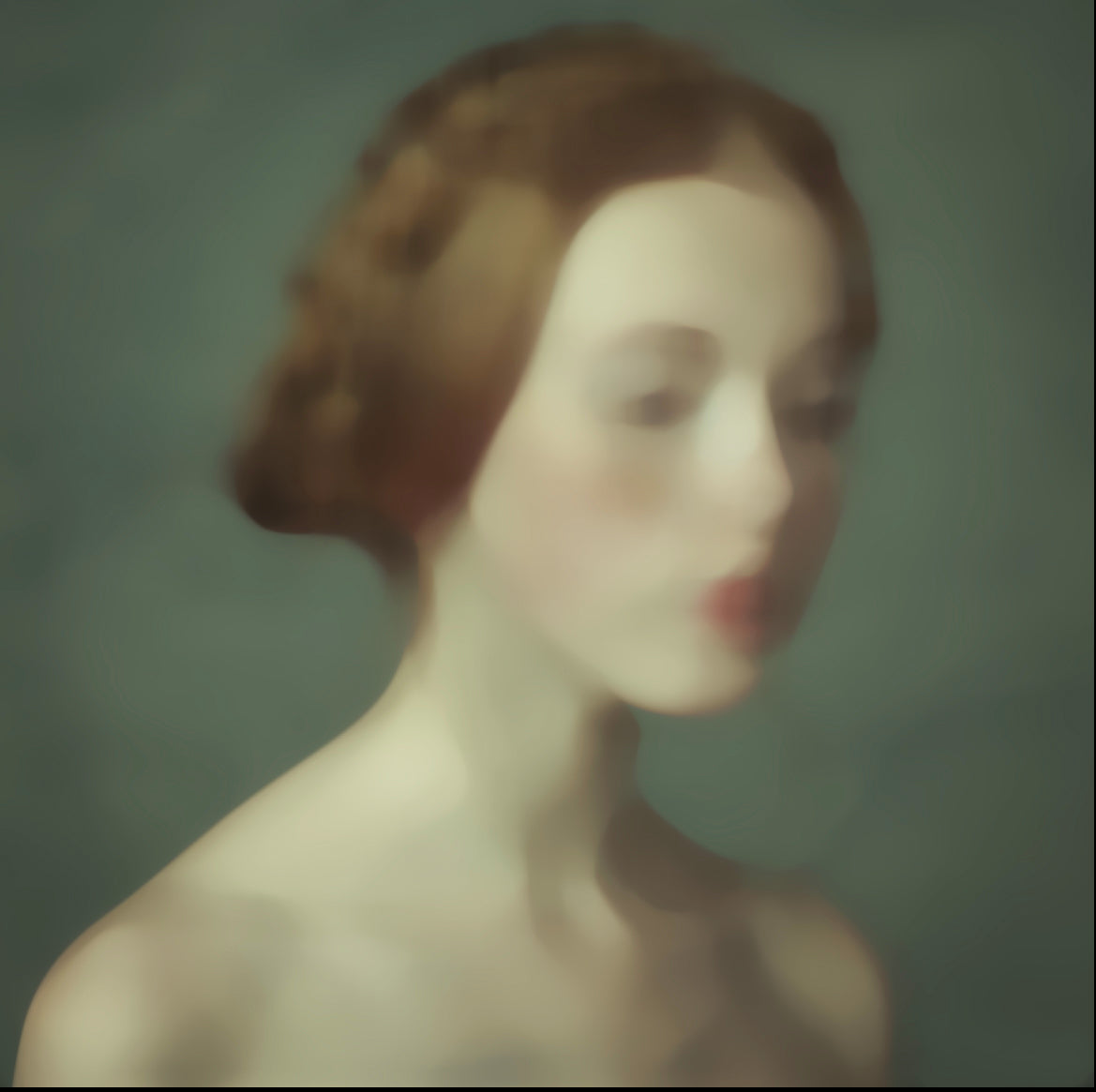 Amalie, portrett, trykk, abstrakt