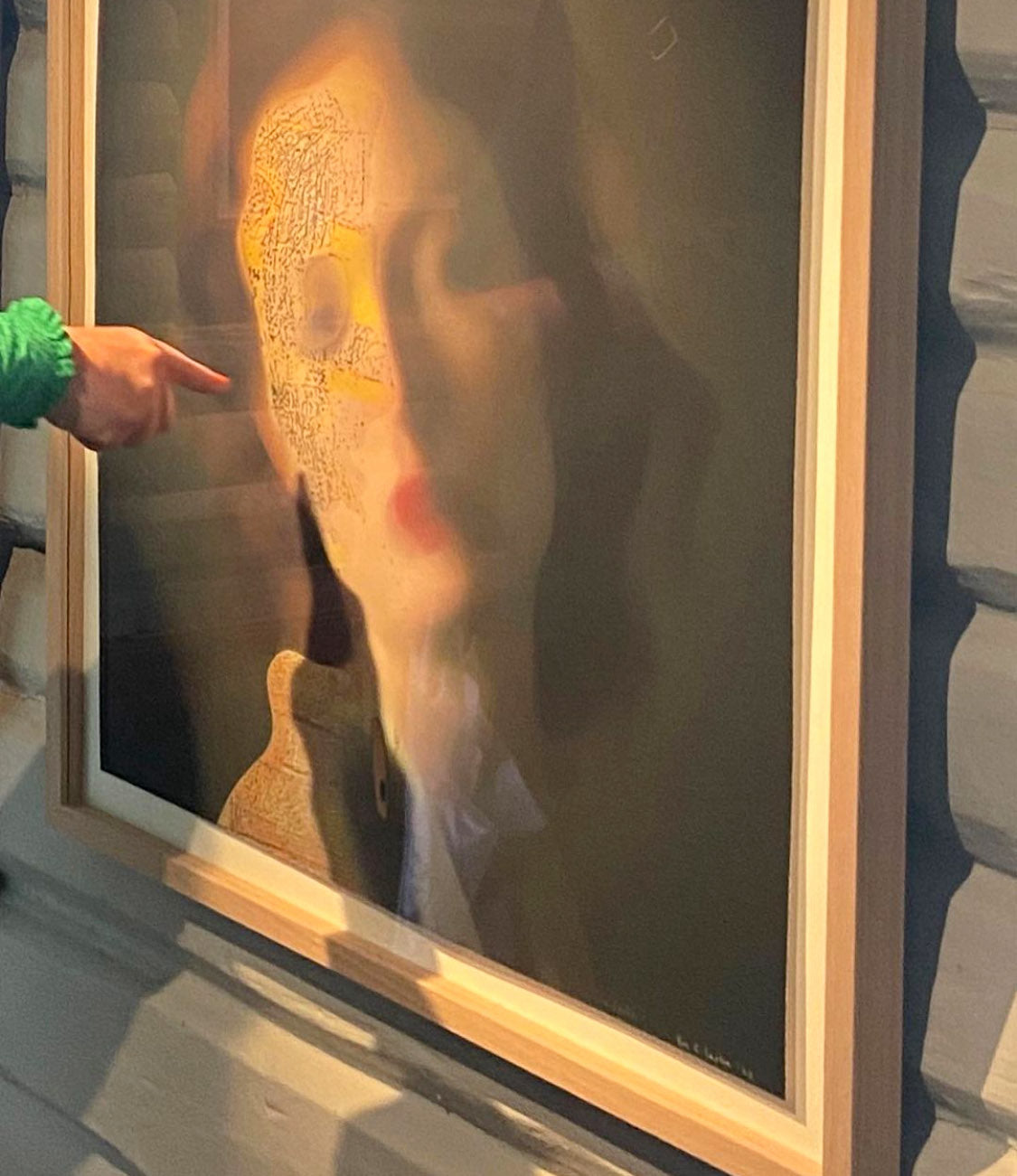 SOFIA, D.G.A. på Cotton Fine Art Textil 250, håndkolorert med akvarell