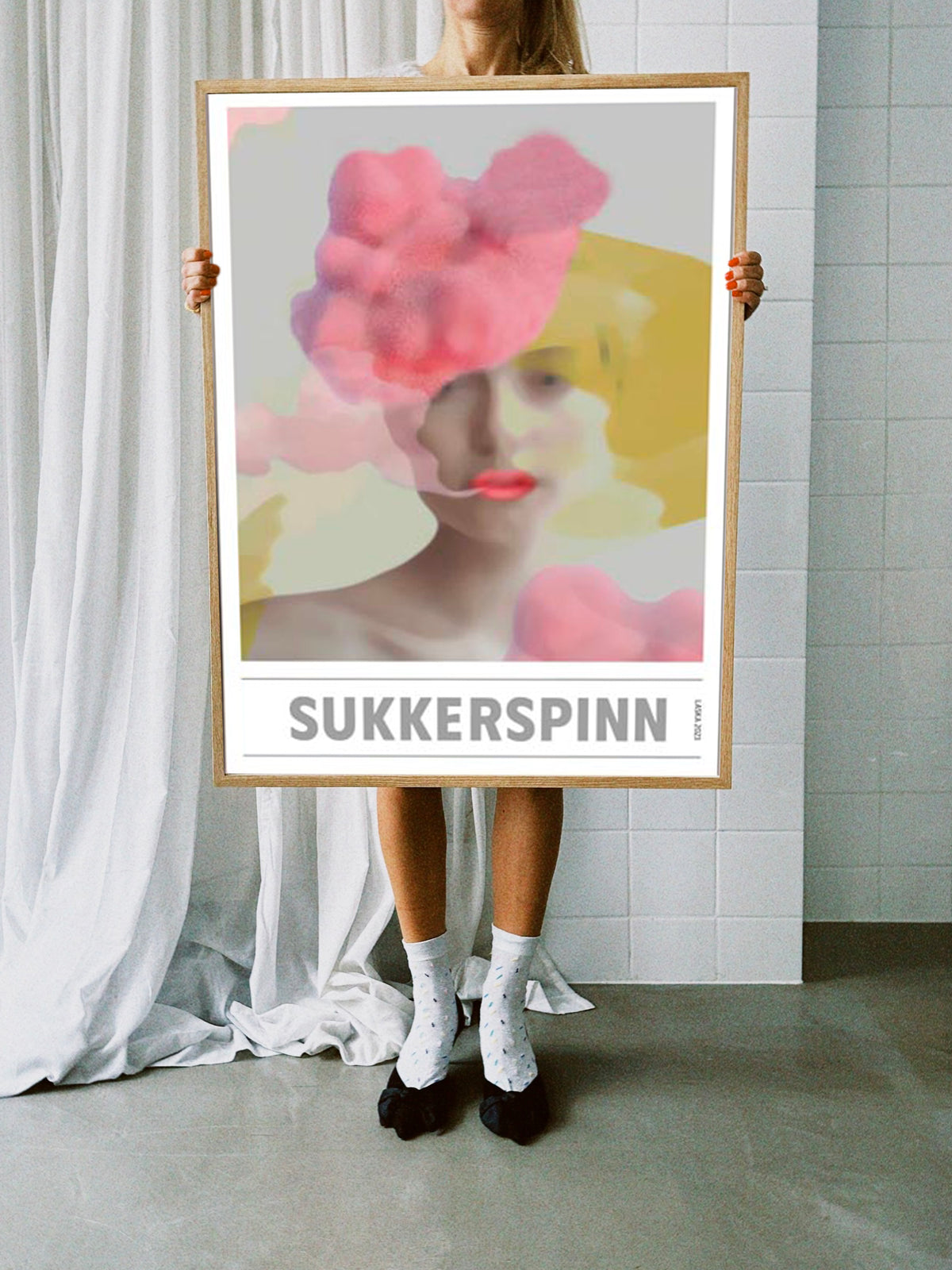SUKKERSPINN, BESTSELLER, Kunstplakat, Artposter, Portrett, Abstrakt