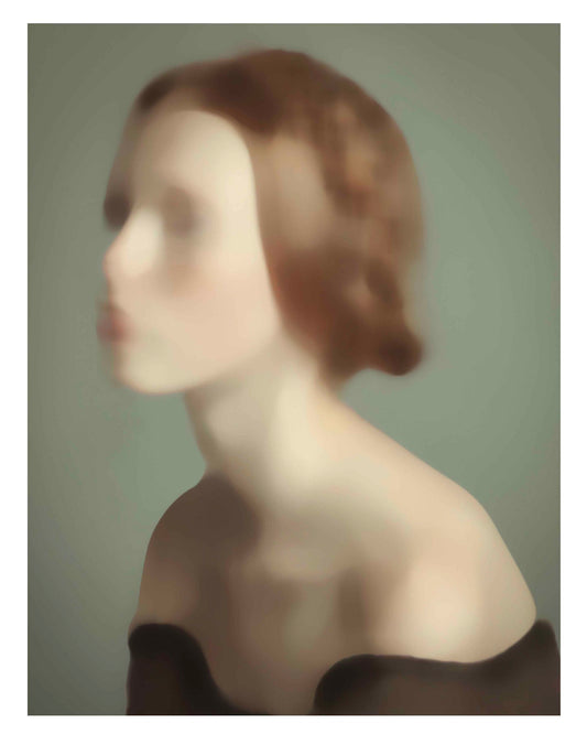 Amalie 2, portrett, trykk, abstrakt