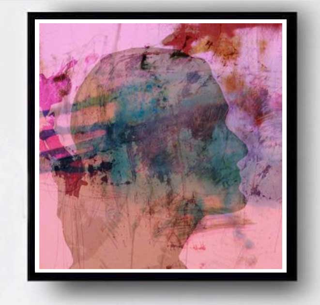 MADAM M, håndkolorerte trykk