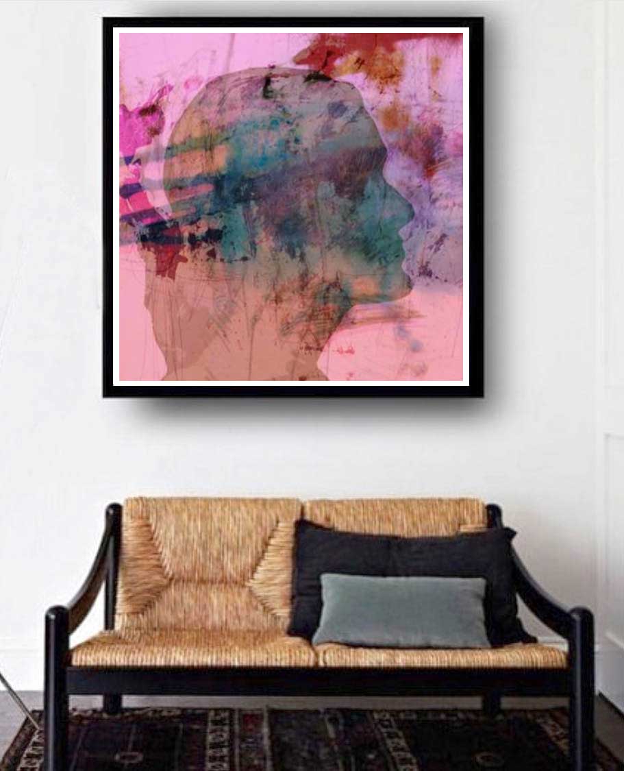 MADAM M, håndkolorerte trykk