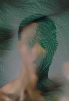 SPINNING, Håndkolorert DGA, Akvarell/Tørrpastell/Blekk