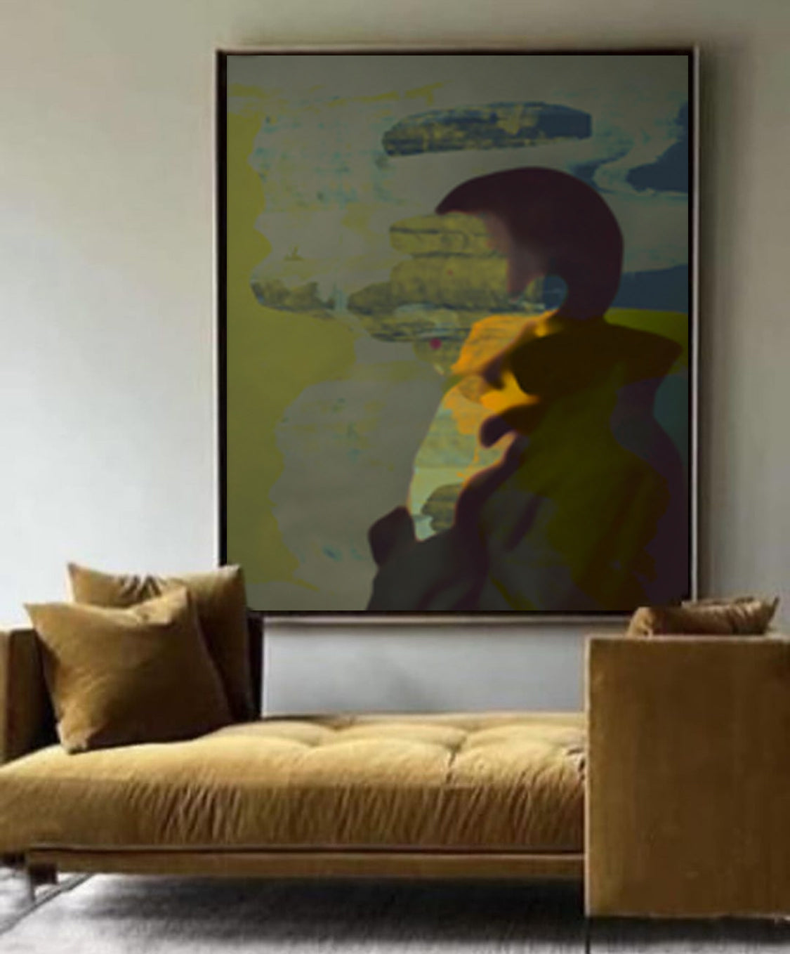 THE UNKNOWN, Håndkolorert DGA, Akvarell/Tørrpastell/Blekk